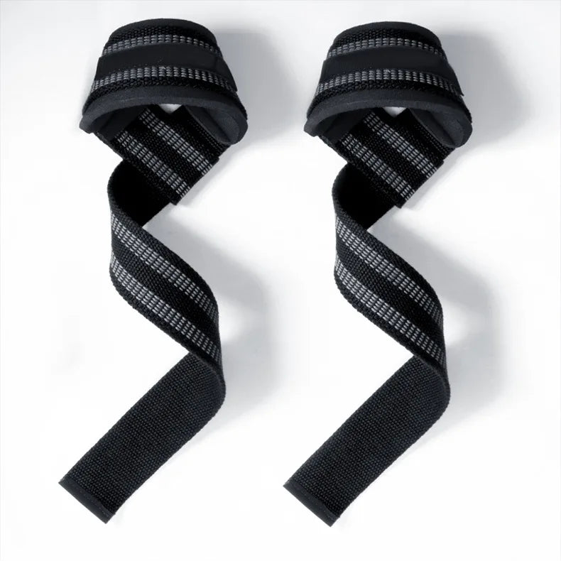 1Pair Non-Slip Strap Gym Dumbbell Workout Weights Lifting Straps Crossfit Fitness Equipment Wrist Wrap Lift Exercise Training