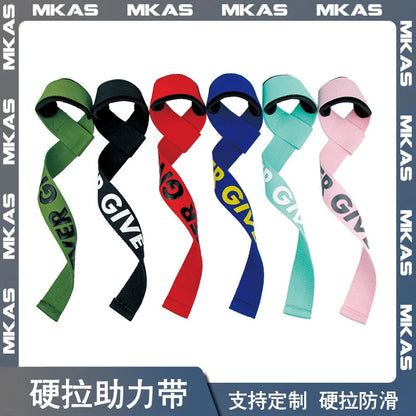 1Pair Non-Slip Strap Gym Dumbbell Workout Weights Lifting Straps Crossfit Fitness Equipment Wrist Wrap Lift Exercise Training